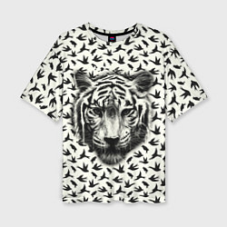 Женская футболка оверсайз Tiger Dreams