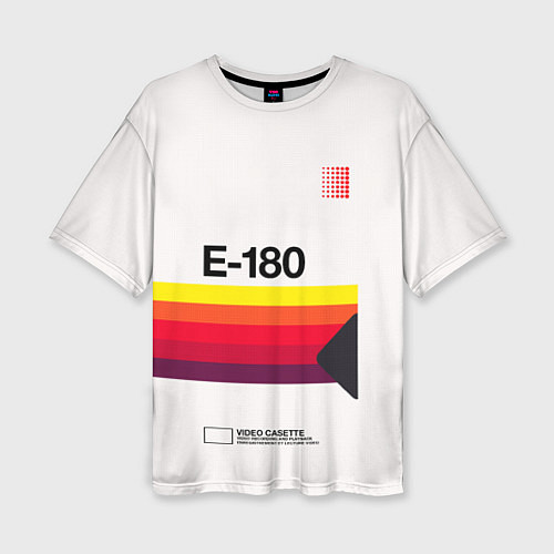 Женская футболка оверсайз VHS E-180 / 3D-принт – фото 1