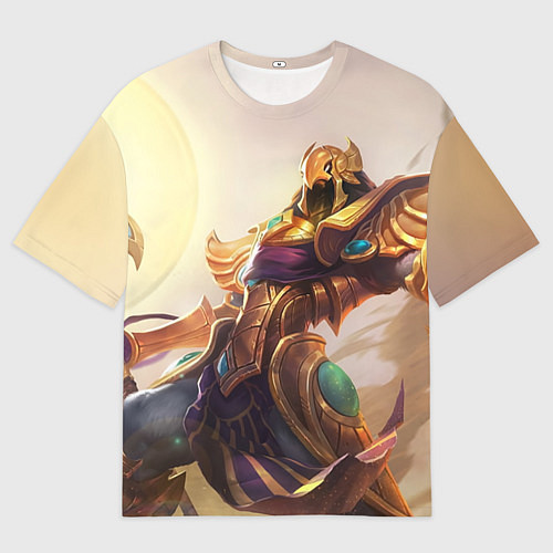 Женская футболка оверсайз Sun / 3D-принт – фото 1