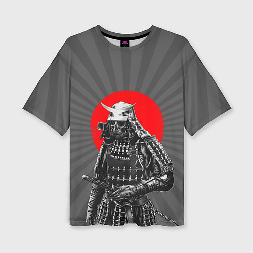 Женская футболка оверсайз Мертвый самурай / 3D-принт – фото 1