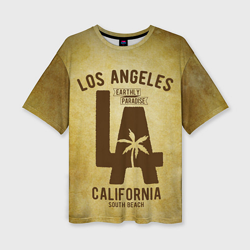 Женская футболка оверсайз Лос-Анджелес / 3D-принт – фото 1
