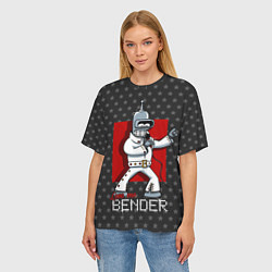 Футболка оверсайз женская Bender Presley, цвет: 3D-принт — фото 2