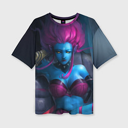 Женская футболка оверсайз Hair Evelynn