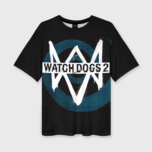 Женская футболка оверсайз Watch Dogs 2 / 3D-принт – фото 1