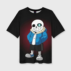 Женская футболка оверсайз Sans