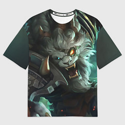 Футболка оверсайз женская Ренгар, цвет: 3D-принт