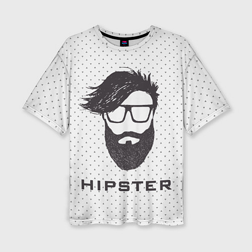 Женская футболка оверсайз Hipster / 3D-принт – фото 1