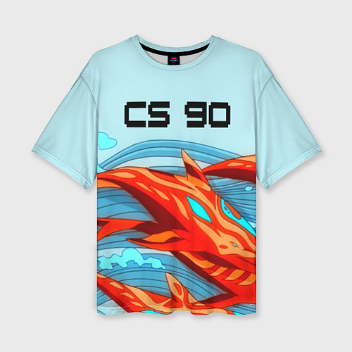 Женская футболка оверсайз CS GO: AR Style / 3D-принт – фото 1