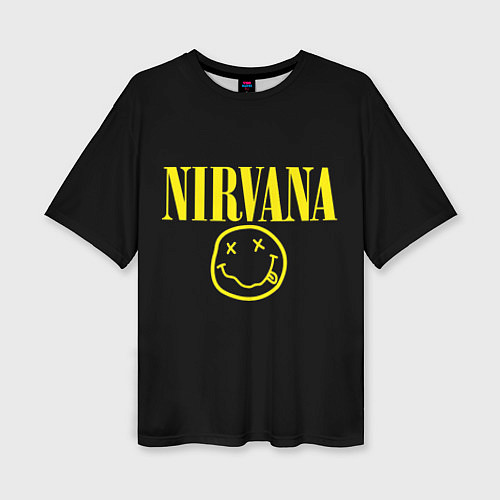 Женская футболка оверсайз Nirvana Rock / 3D-принт – фото 1