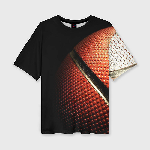 Женская футболка оверсайз Баскетбольный мяч / 3D-принт – фото 1