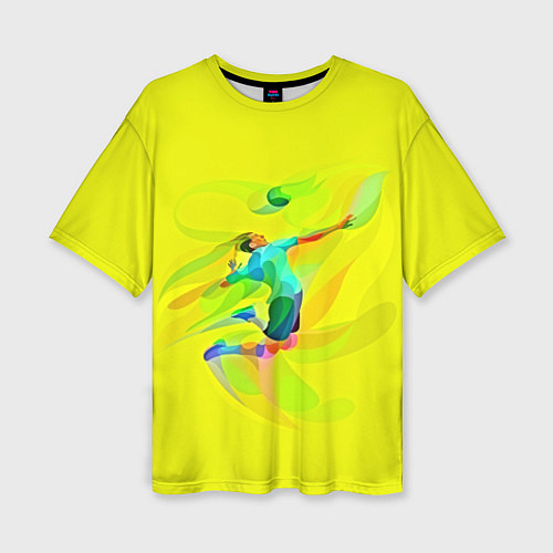 Женская футболка оверсайз Волейбол / 3D-принт – фото 1