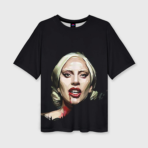 Женская футболка оверсайз Леди Гага / 3D-принт – фото 1