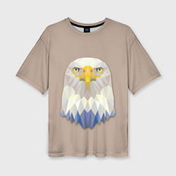 Женская футболка оверсайз Геометрический орел