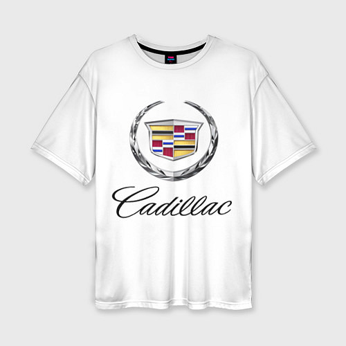 Женская футболка оверсайз Cadillac / 3D-принт – фото 1