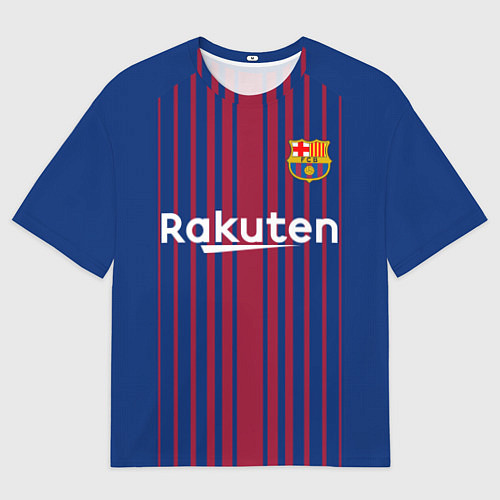 Женская футболка оверсайз FCB Barcelona: Rakuten / 3D-принт – фото 1