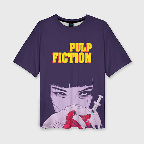 Женская футболка оверсайз Pulp Fiction: Dope Heart / 3D-принт – фото 1