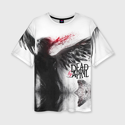 Женская футболка оверсайз Dead by April: Black angel / 3D-принт – фото 1