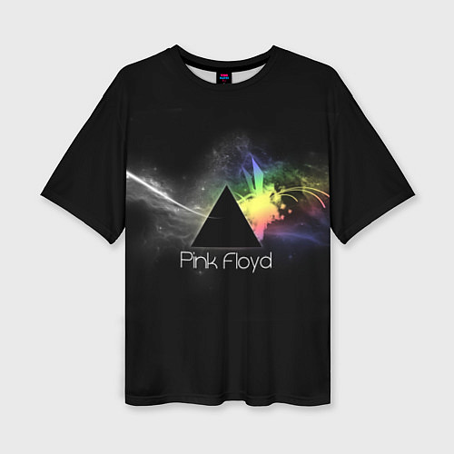 Женская футболка оверсайз Pink Floyd Logo / 3D-принт – фото 1