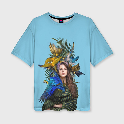 Женская футболка оверсайз Lana Del Rey: Tropical / 3D-принт – фото 1