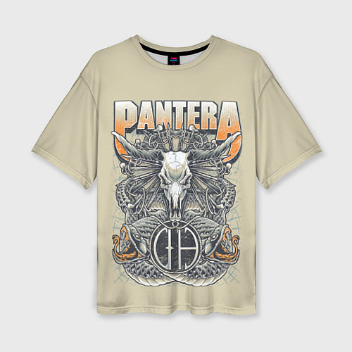 Женская футболка оверсайз Pantera: Wild Goat / 3D-принт – фото 1