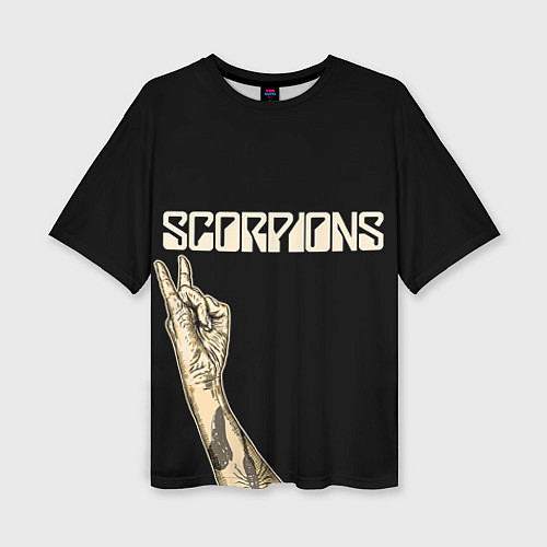 Женская футболка оверсайз Scorpions Rock / 3D-принт – фото 1
