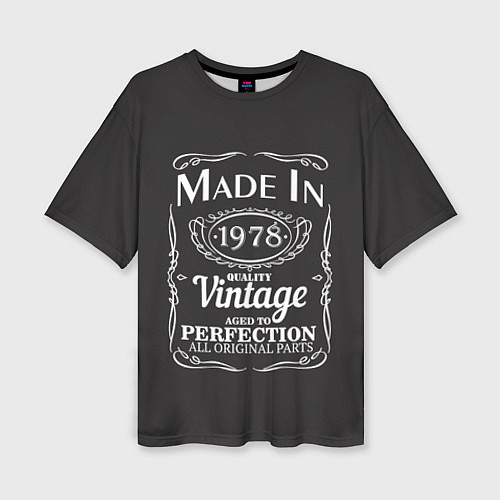 Женская футболка оверсайз Сделано в 1978 / 3D-принт – фото 1