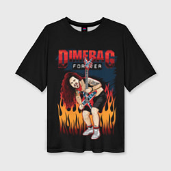 Женская футболка оверсайз Pantera: Dimetag Forever