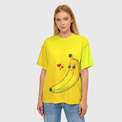 Футболка оверсайз женская Just Banana (Yellow), цвет: 3D-принт — фото 2
