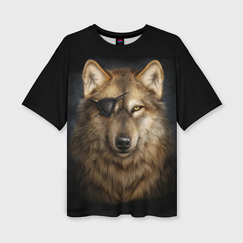 Женская футболка оверсайз Морской волк / 3D-принт – фото 1