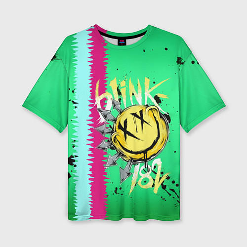 Женская футболка оверсайз Blink 182 / 3D-принт – фото 1