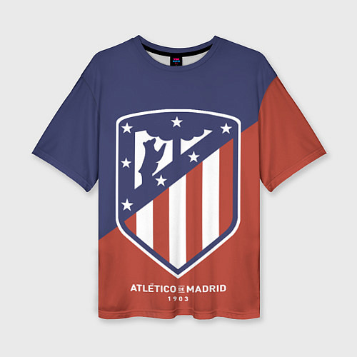 Женская футболка оверсайз Atletico Madrid FC 1903 / 3D-принт – фото 1