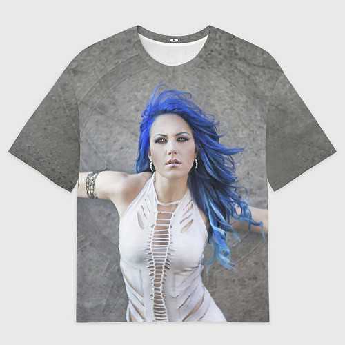 Женская футболка оверсайз Arch Enemy: Alissa White-Gluz / 3D-принт – фото 1