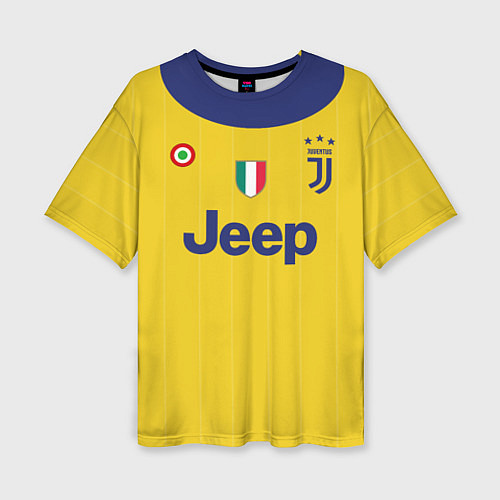 Женская футболка оверсайз Juventus FC: Dybala Guest 17/18 / 3D-принт – фото 1