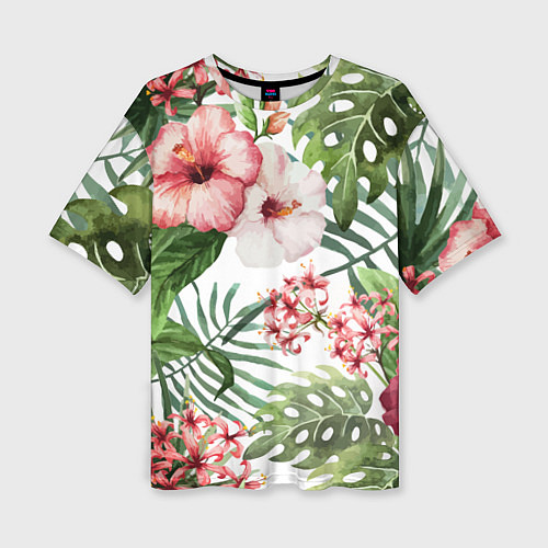 Женская футболка оверсайз Таинственный остров / 3D-принт – фото 1