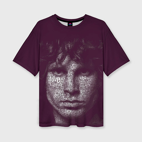 Женская футболка оверсайз The Doors: Jim Morrison / 3D-принт – фото 1