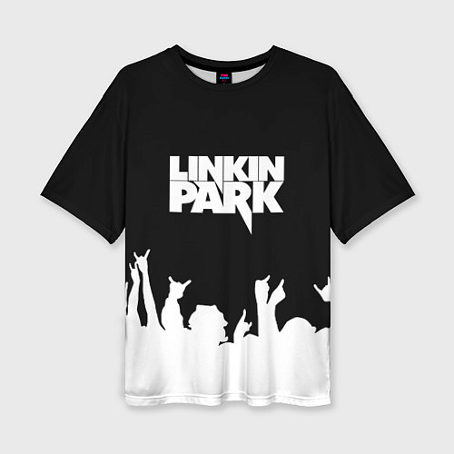 Женская футболка оверсайз Linkin Park: Black Rock / 3D-принт – фото 1