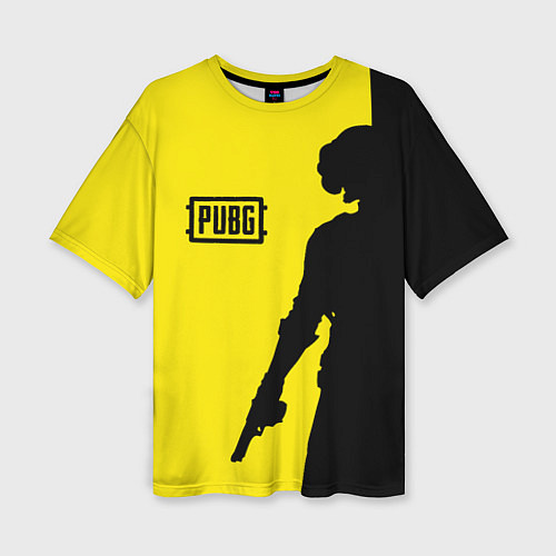 Женская футболка оверсайз PUBG: Yellow Shadow / 3D-принт – фото 1