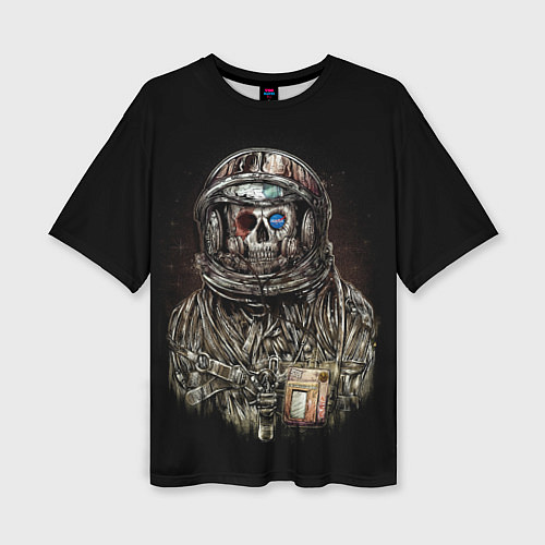 Женская футболка оверсайз NASA: Death Astronaut / 3D-принт – фото 1