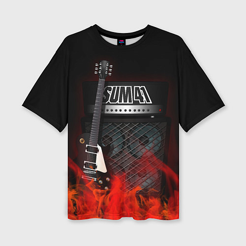 Женская футболка оверсайз Sum 41: Punk Rock / 3D-принт – фото 1