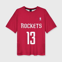 Футболка оверсайз женская Rockets: Houston 13, цвет: 3D-принт