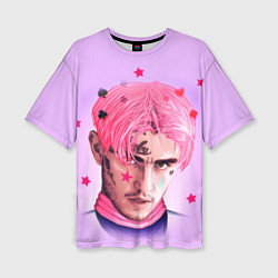 Футболка оверсайз женская Lil Peep: Pink Edition, цвет: 3D-принт
