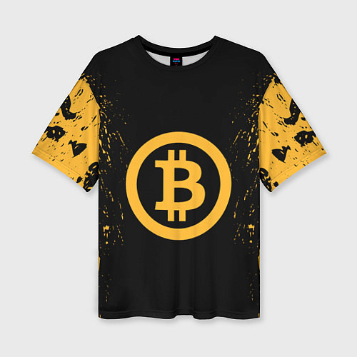 Женская футболка оверсайз Bitcoin Master / 3D-принт – фото 1