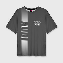 Женская футболка оверсайз Audi: Grey Sport