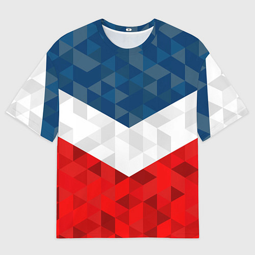 Женская футболка оверсайз Форма России / 3D-принт – фото 1