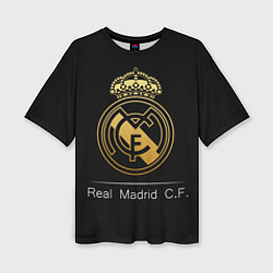 Женская футболка оверсайз FC Real Madrid: Gold Edition