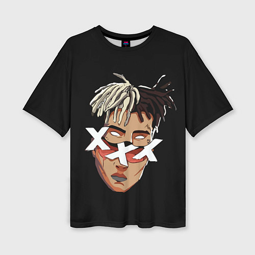 Женская футболка оверсайз XXXTentacion Head / 3D-принт – фото 1