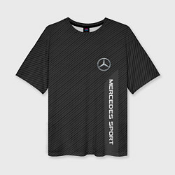 Футболка оверсайз женская Mercedes AMG: Sport Line, цвет: 3D-принт
