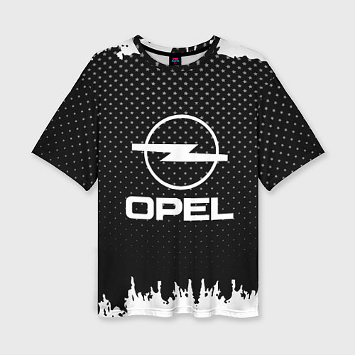 Женская футболка оверсайз Opel: Black Side / 3D-принт – фото 1