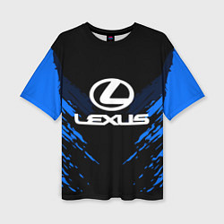 Футболка оверсайз женская Lexus: Blue Anger, цвет: 3D-принт