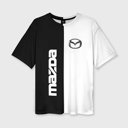 Женская футболка оверсайз Mazda B&W / 3D-принт – фото 1